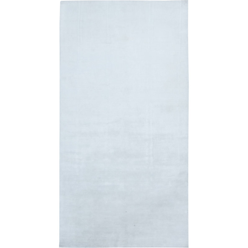 Tapis contemporain en soie de haute qualité 6 pi 3 po x 12 pi Modern