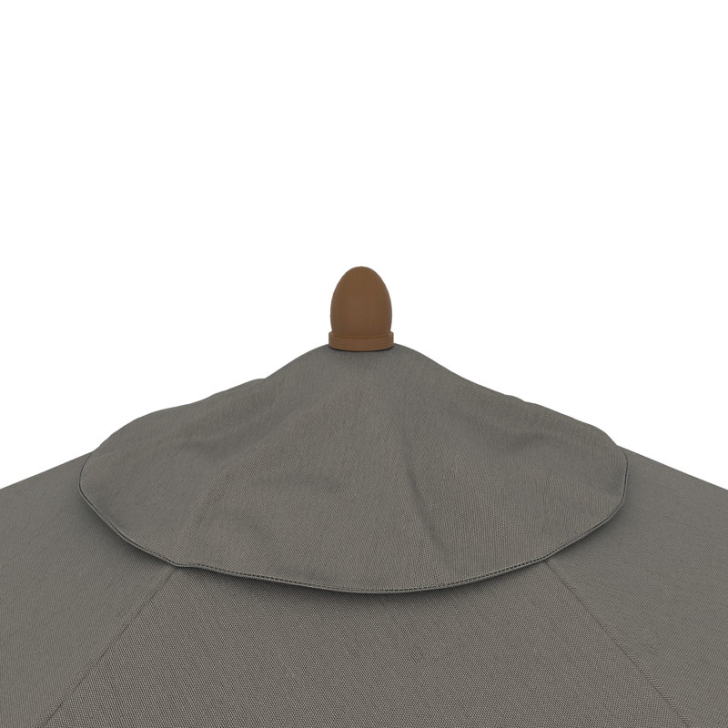 Parasol de marché Henry Street, Polyester taupe