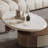 Microcrystalline stone telescopic coffee table