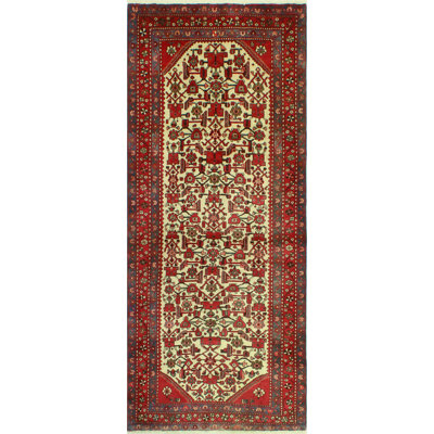 Nyhiem One-of-a-Kind 4'0" X 9'2" 1980s Runner Wool Area Rug