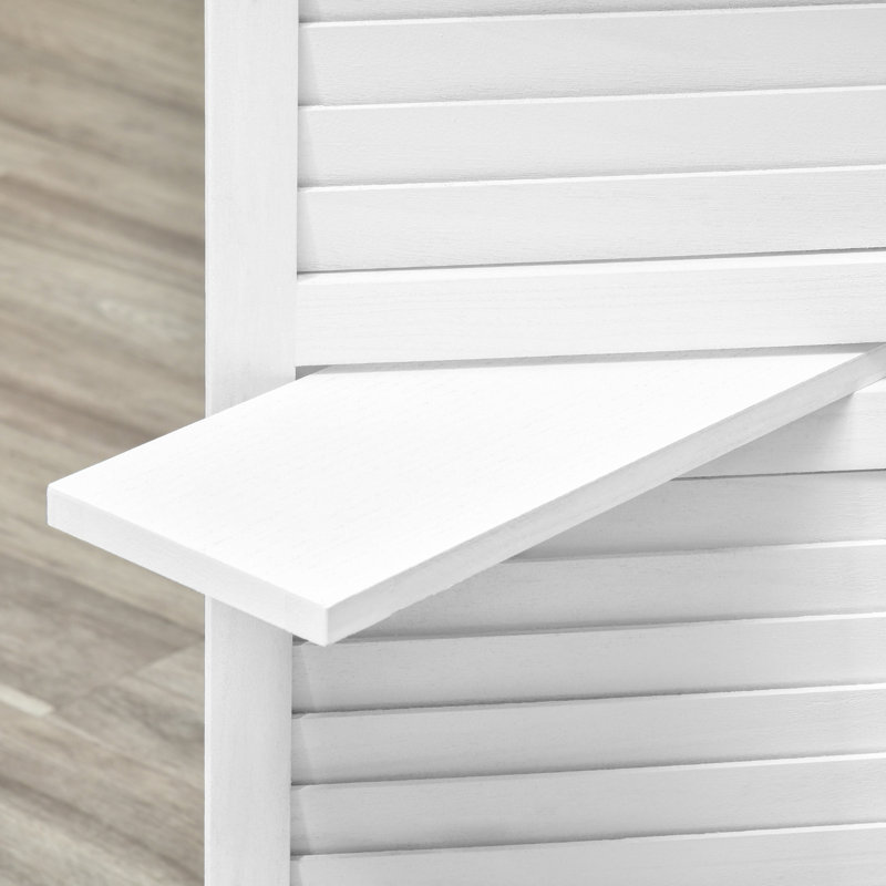 Paravent en bois, Blanc