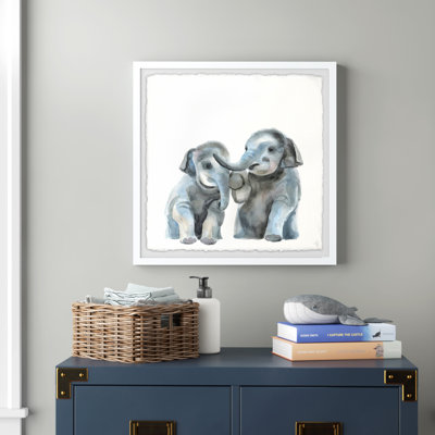 Lulu Baby Elephants Framed Print