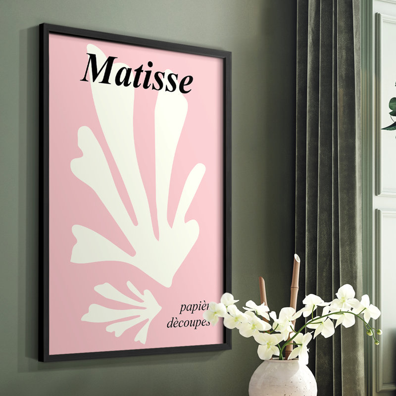 Matisse CECLVI, reproduction encadrée - bois massif, Noir, H 20 po x l 16 po