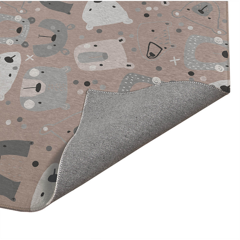 Tapis de jeu Bear Face, Rectangle 4pi x 6 pi
