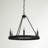 Emmalynn 6 - Light Steel Dimmable Round Chandelier