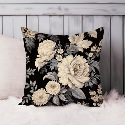 Floral Luxe Floral Pattern Flowers I Pillow Cover
