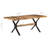 Grishma Solid Wood Top Metal Base Dining Table-709243896-696116692