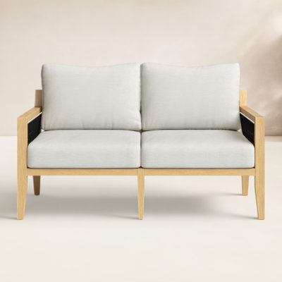 Rooney 56" Acacia Patio Loveseat