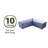 The Organic Garden Co Hakea 4.9' x 4.9' x 1.3' Metal Galvanized Steel L Shaped Garden Bed Woodland Gray-1302550471-1302550469