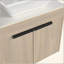 Meuble-lavabo flottant de 36 po au design moderne avec lavabo d'art en céramique, dalle de pierre plate blanche et petites tablettes de rangement, porte à fermeture douce-1464104888