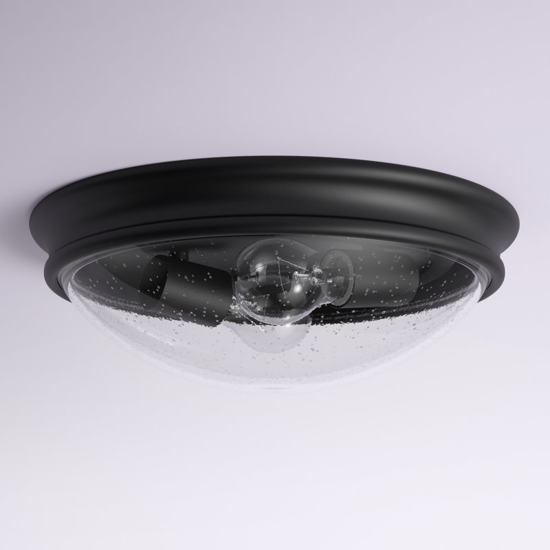 Plafonnier encastré 2 lumières Aenwood, Noir mat