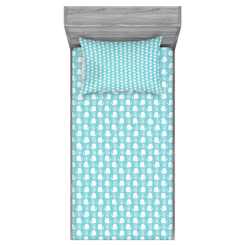 Microfiber Sheet Set, Twin Sheet Set with Fitted Sheet