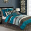 Ensemble d'édredon en microfibre moderne et contemporain de 8 pièces Avalon-486908255-520130791