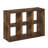 Furinno Cubicle Open Back Decorative Cube Storage Organizer, 6-Cube, Amber Pine-1236605633-1236626857