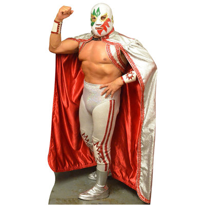 Accroche en carton solaire-legends of lucha libre