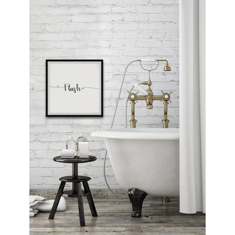 Flush - Art textuel avec cadre photo, H 12 po x l 12 po x P 1,5 po