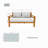 Oketa Acacia Wood Patio Loveseat With Cushions