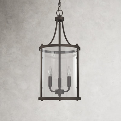 Cleveland 3 - Light Dimmable Lantern Cylinder Chandelier