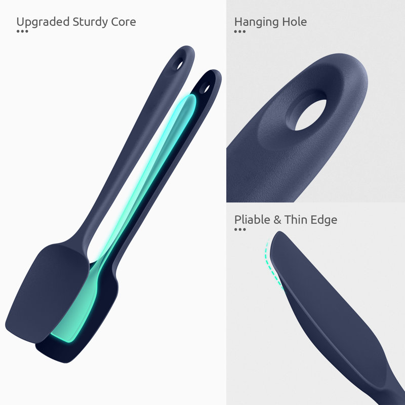 Grattoir flexible en silicone résistant à la chaleur U-Taste 600ºF, Bleu minuit
