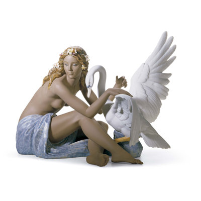 Leda and the Swan Figurine