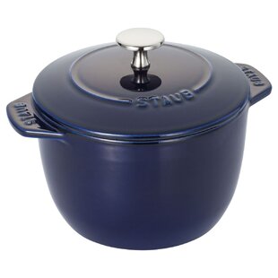 Staub - Cast Iron 6-qt Cochon Shallow Wide Round Cocotte - Dark Blue