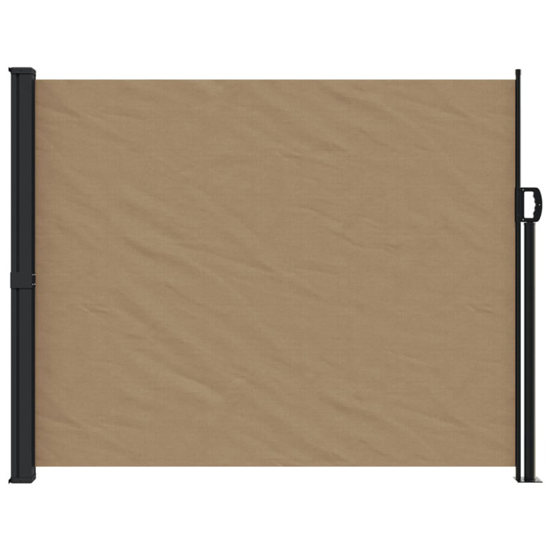 Retractable Side Awning, 160cm H x 300cm W, Taupe