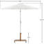 Parasol de patio en tissu / aluminium avec base Chavelle