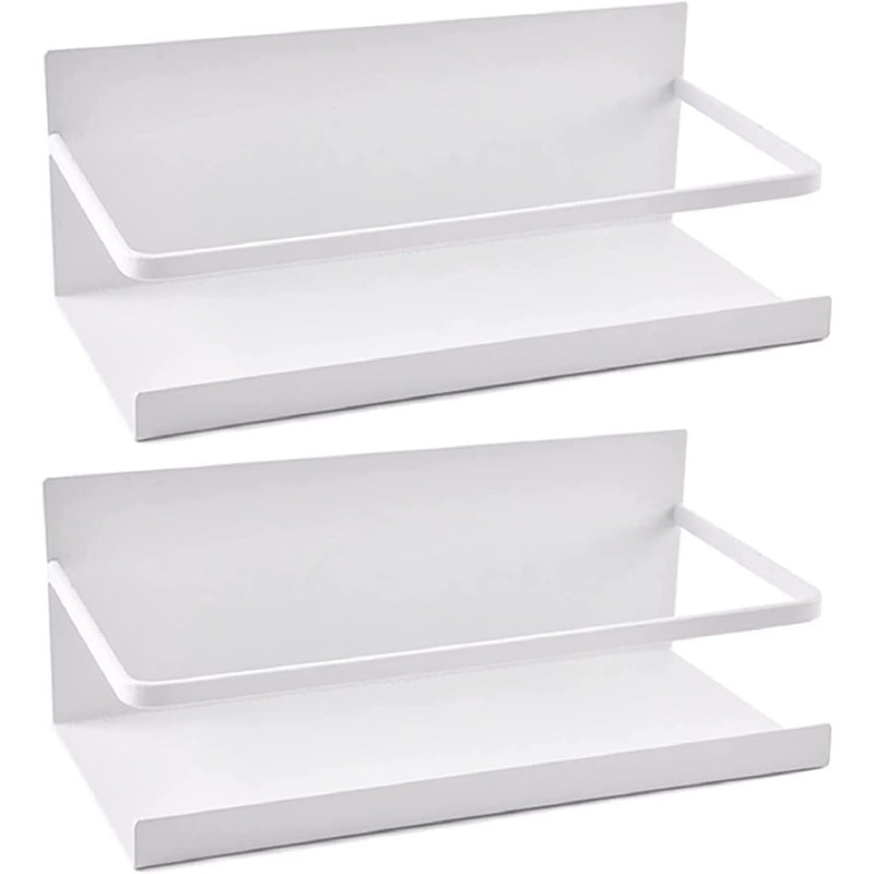 Magnetic Wall Spice Rack, White