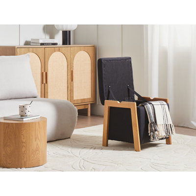 45cm Wide Square Solid Colour Pouffe Ottoman with Storage