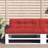 vidaXL Pallet Cushion Red Fabric (100% polyester)-1247360729-1259359721