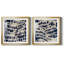 Indigo Markings I - Ensemble de 2 reproductions d'art encadrées-563722775-633692425-624898002