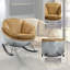 Chaise berçante en cuir fleur Pippin