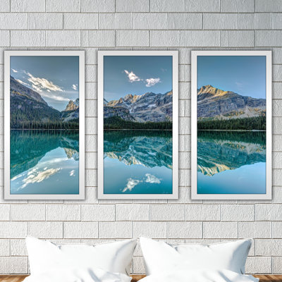 Banff in Alberta - Ensemble de 3 reproductions de photos sur acrylique