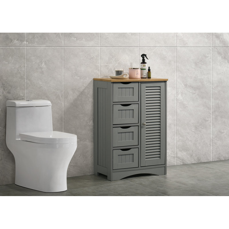 Danna Bathroom Cabinet, Grey/Oak