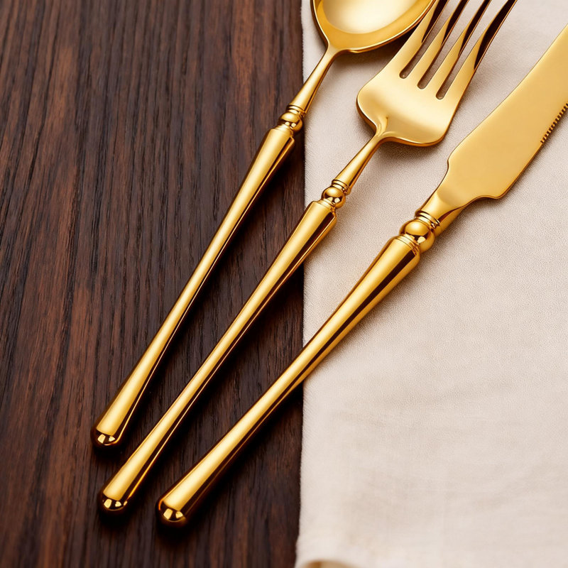 Ensemble de couverts 20 pièces en acier inoxydable pour 4 personnes, ensemble de couverts élégants et modernes pour la maison et le restaurant, argenterie allant au lave-vaisselle