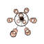 Alcesta  9 - Light Chandelier