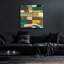  «Eileen 4 Blue» par Cheryl Warrick, art mural en verre acrylique, 36 po x 36 po-1718774139