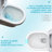 1.1/1.6 Dual Flush, Ceramic One Piece Toilet, 12 - Inch Rough In, Soft Closing Seat, Siphon Jet, 800G Map, Easy To Clean Polypropylene, Jet System, Hygienic &