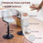 Tabouret de comptoir rembourré pivotant et réglable en hauteur-107126387