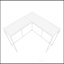 Table d'appoint contemporaine contemporaine pour l'entrée ou le salon, en stratifié blanc et en métal | Idée de cadeau-718084043-718084045