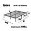 Cadre de lit Queen Size en métal noir de 35,5 cm de haut, matelas antidérapant, facile à assembler.-967203461-968450920