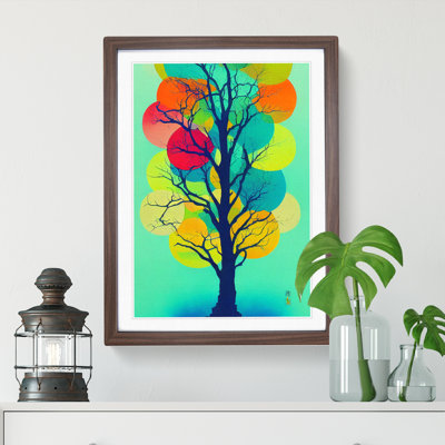 Abstract Vibrant Tree No.1 - Single Picture Frame Print