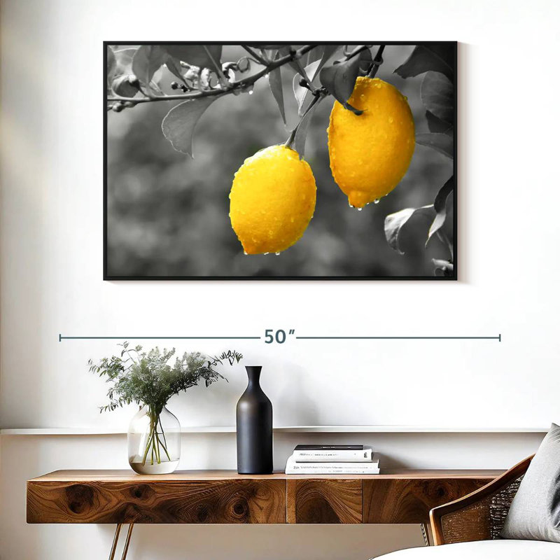 Yarlin Lemons Pop, 27" H x 40" W