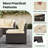 9 - Person Outdoor Wicker Patio Conversation Furniture Set With Swivel Chairs-461267162