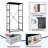 4 Drawer Dresser for Bedroom, Narrow Chest of Drawers, Wooden Top and Study Iron Frame 18"x37.5"-(WxH)