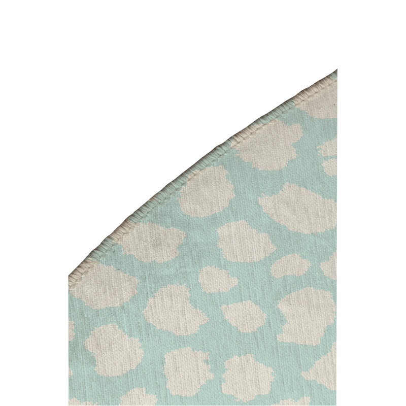 Animal Spot Non-Slip Outdoor Rug, Round 5'