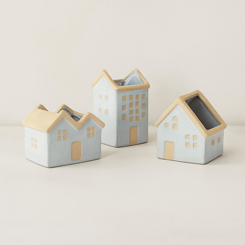 Alisdair 3-Piece Porcelain Pot Planter