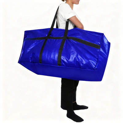 Sac de rangement extra-large de 57 gallons avec sac à fermeture à glissière robuste et pliable
