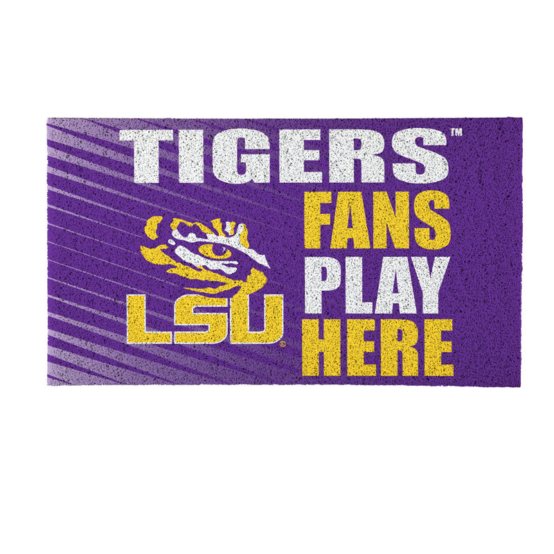 Tapis en PVC pour ventilateur Louisiana State University, 28 po x 16 po