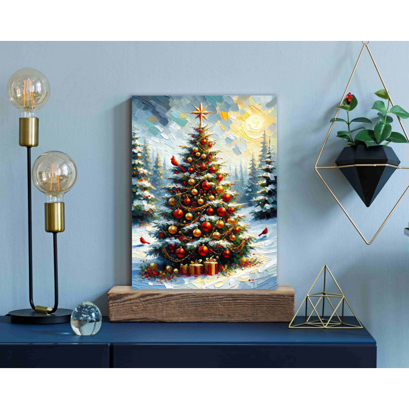 Yuletide Glow - impression sur toile tendue, H 16 po x l 12 po x P 1 po